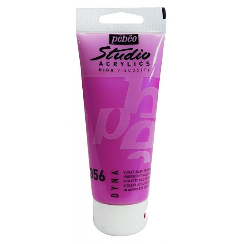 GOUACHE ACRYLIQUE PEBEO 100ML VIOLET BLEU IRIDESCENT