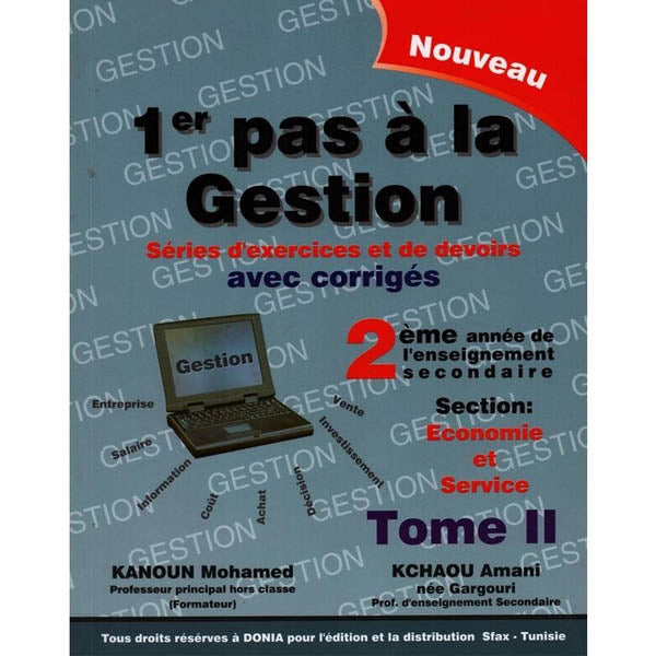 1ER PAS A LA GESTION 2E SECONDAIRE TOME2