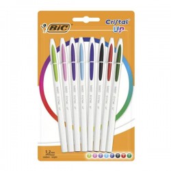 STYLO A BILLE BIC CRISTAL UP POCH DE 8