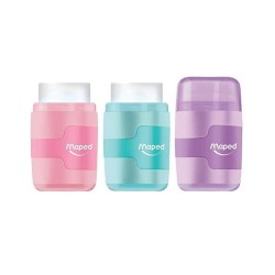 TAILLE CRAYON+GOMME MAPED CONNECT PASTEL 2TR+RES