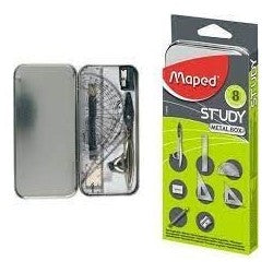 COMPAS MAPED BOITE METAL 8 PCS REF 119418