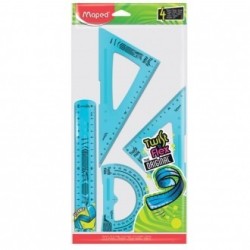POCHETTE GEOMETRIQUE MAPED 20CM TWIST FLEX