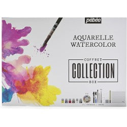 COFFRET DE PEINTURE PEBEO AQUARELLE FINE 35PCS REF 300611