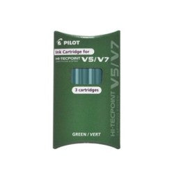 RECHARGE STYLO GEL PILOT HI-TECPOINT 0.7 VERT DE 3