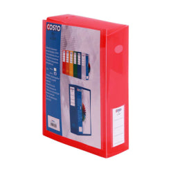 BOITE DE CLASSEMENT COSTO DOS 80 ROUGE
