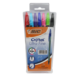 STYLO A BILLE BIC FASHION POCH DE 7