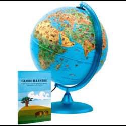 GLOBE LUMINEUX 30CM FRANCAIS