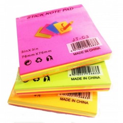 STICKY NOTES DL 76*76 5COUL 100P