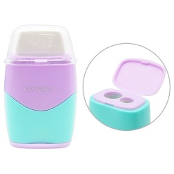 TAILLE CRAYON+GOMME KEYROAD COLOR PASTEL 2TR+RES