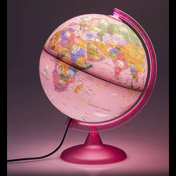 GLOBE TECNODIDATTICA LUMINEUX 25CM PINK ZOO