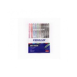 STYLO A BILLE PENSAN MY-TECH 0.7MM POCH DE 10