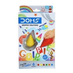 CRAYON DE CIRE DOMS GRIPPIE DE 6 REF 8354