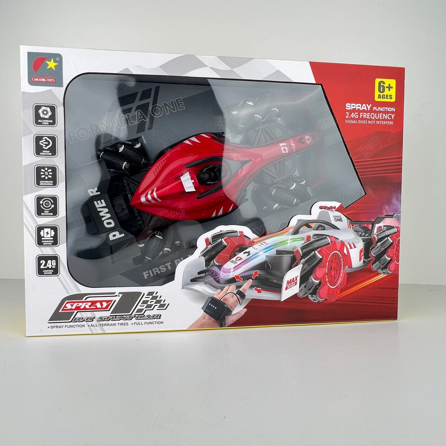 JOUET VOITURE AVEC COMMANDE SPRAY STUNT CX-88