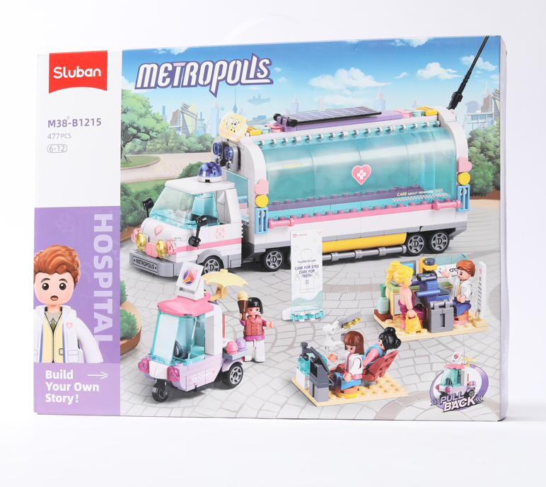 JOUET COFFRET LEGO SLUBAN MEDICAL 477PCS REF M38-B1215