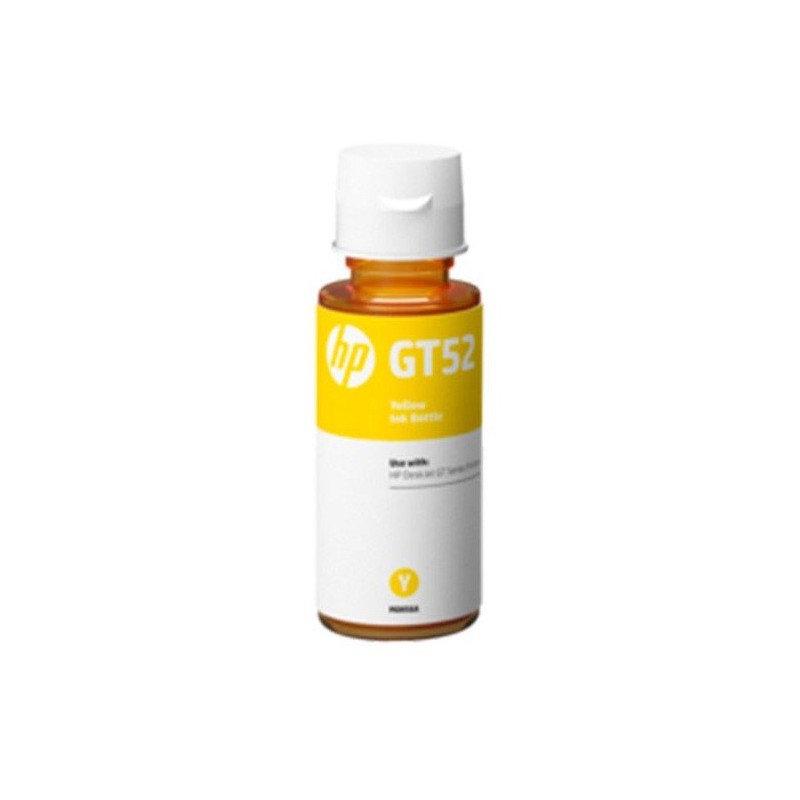 BOUTEILLE D ENCRE HP ORIGINAL GT52 JAUNE