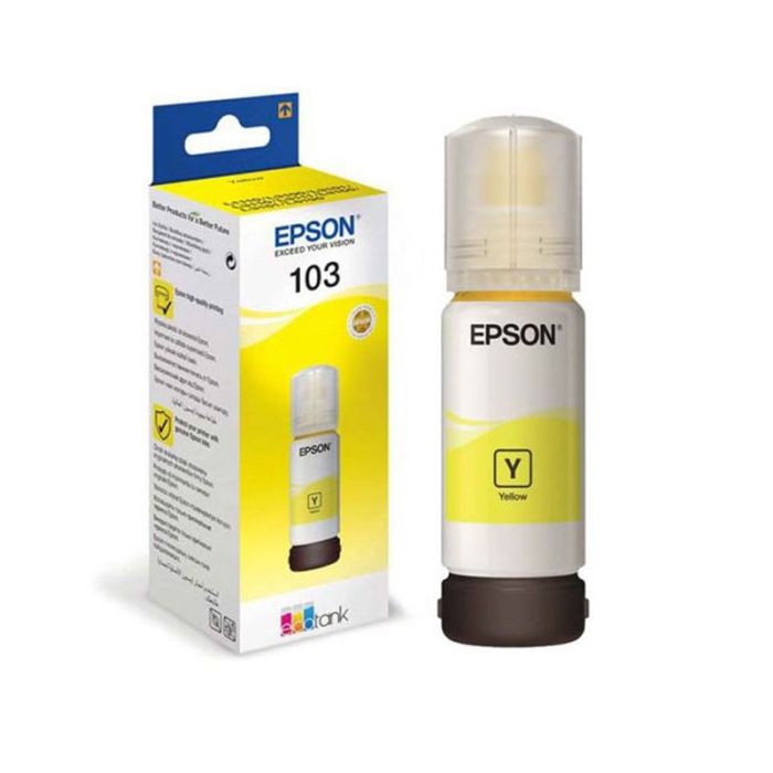 BOUTEILLE D ENCRE EPSON ORIGINAL 103 JAUNE