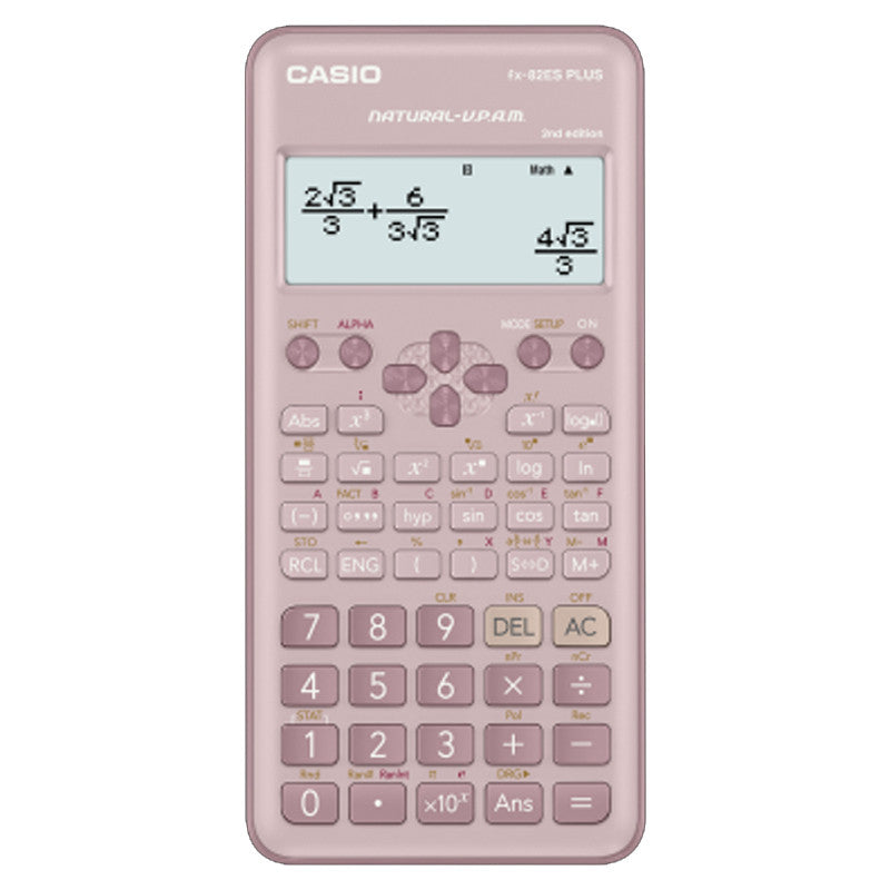CALCULATRICE SCIENTIFIQUE CASIO FX-82ES PLUS ROSE