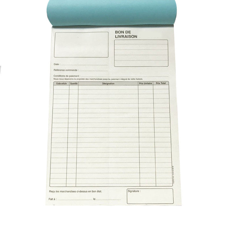 CARNET BON DE LIVRAISON PM SIMPLE 50F-IMPREMERIE WEJEDEN
