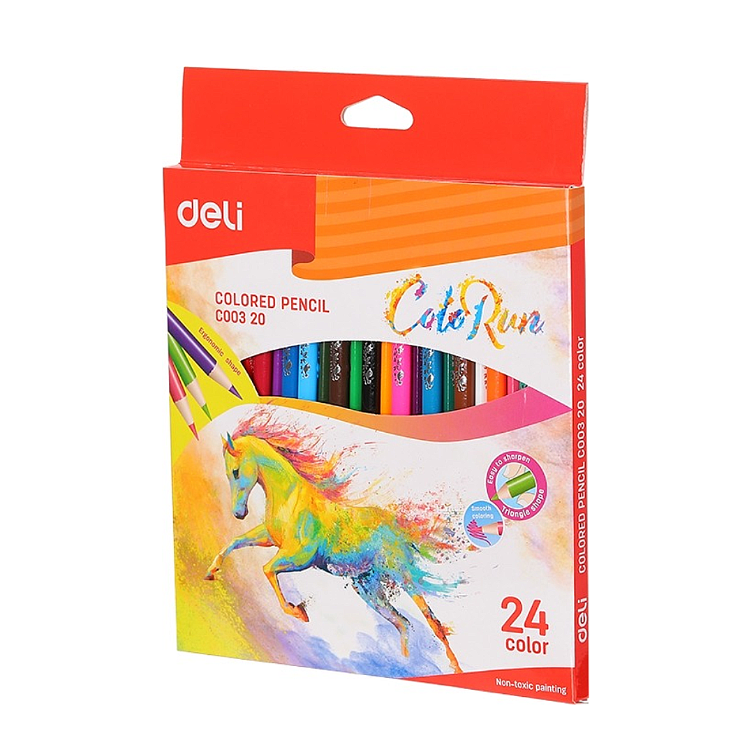 CRAYONS DE COULEUR DELI 24/18 C001-20