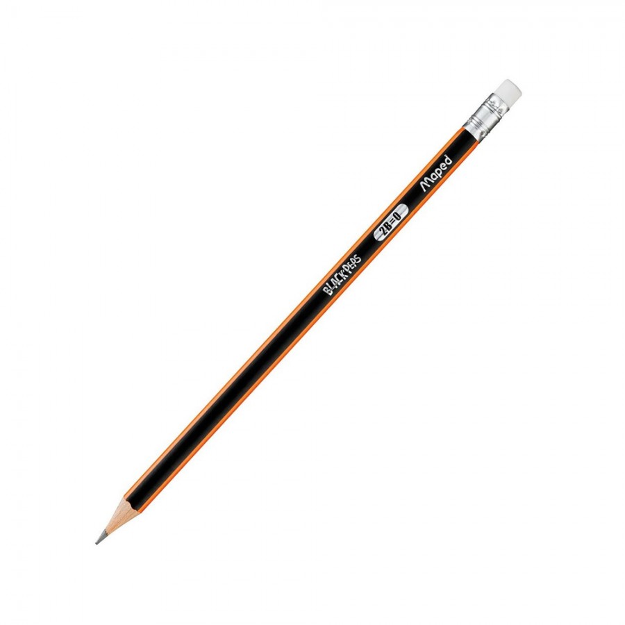 CRAYON NOIR MAPED BLACK PEPS +GOMME HB 2