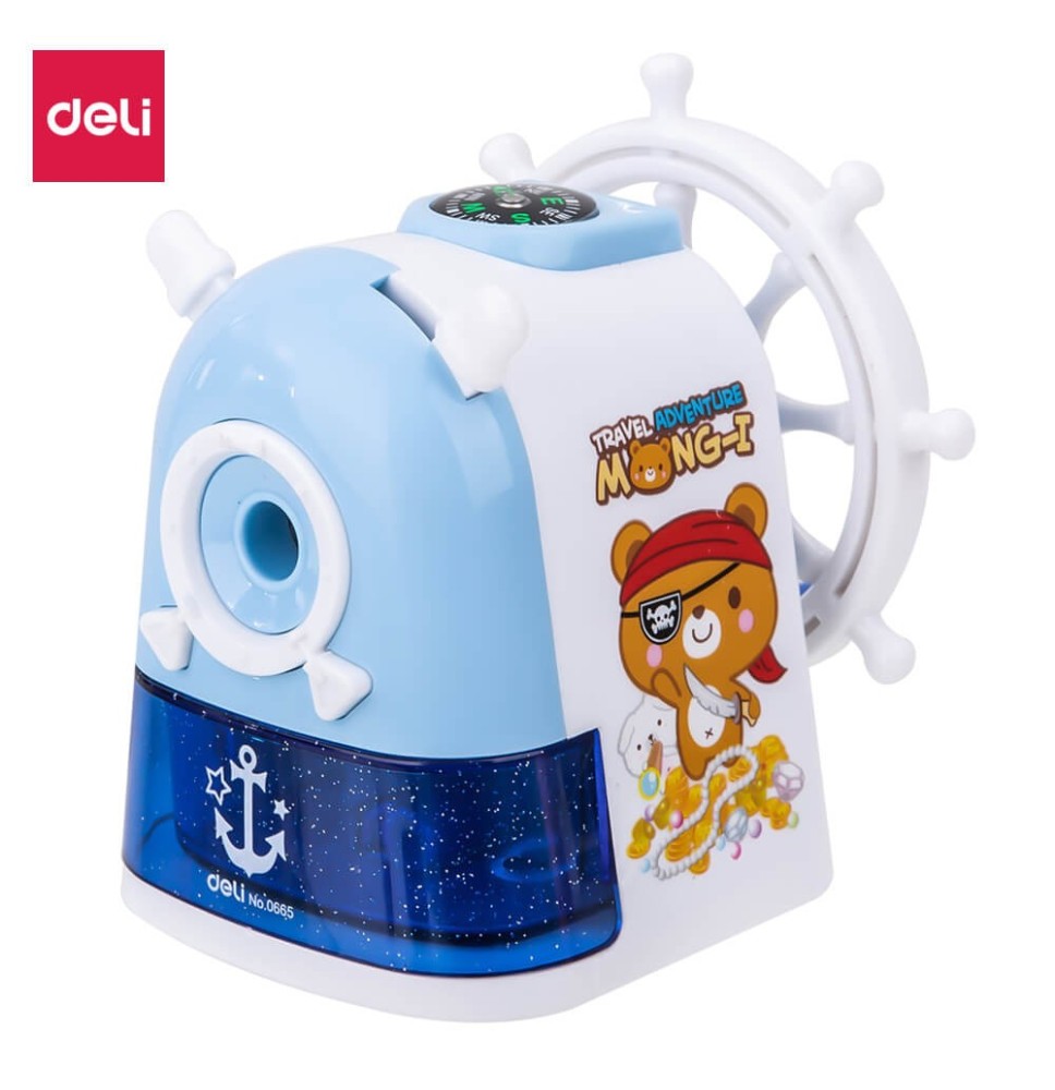 TAILLE CRAYON DELI 1T+RES+BOUSSOLE REF 0665