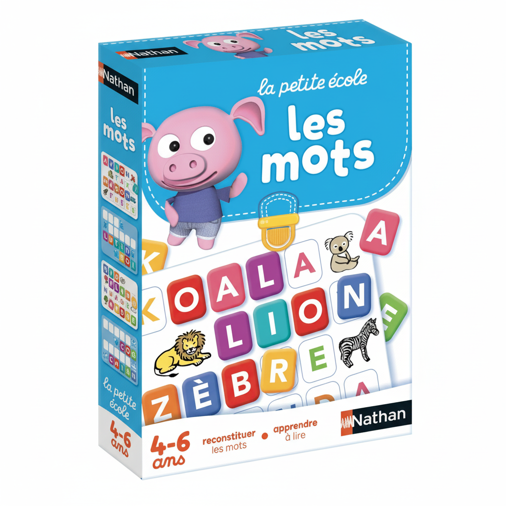 JOUET LA PETITE ECOLE-LES MOTS 4-6 ANS REF 3604-13