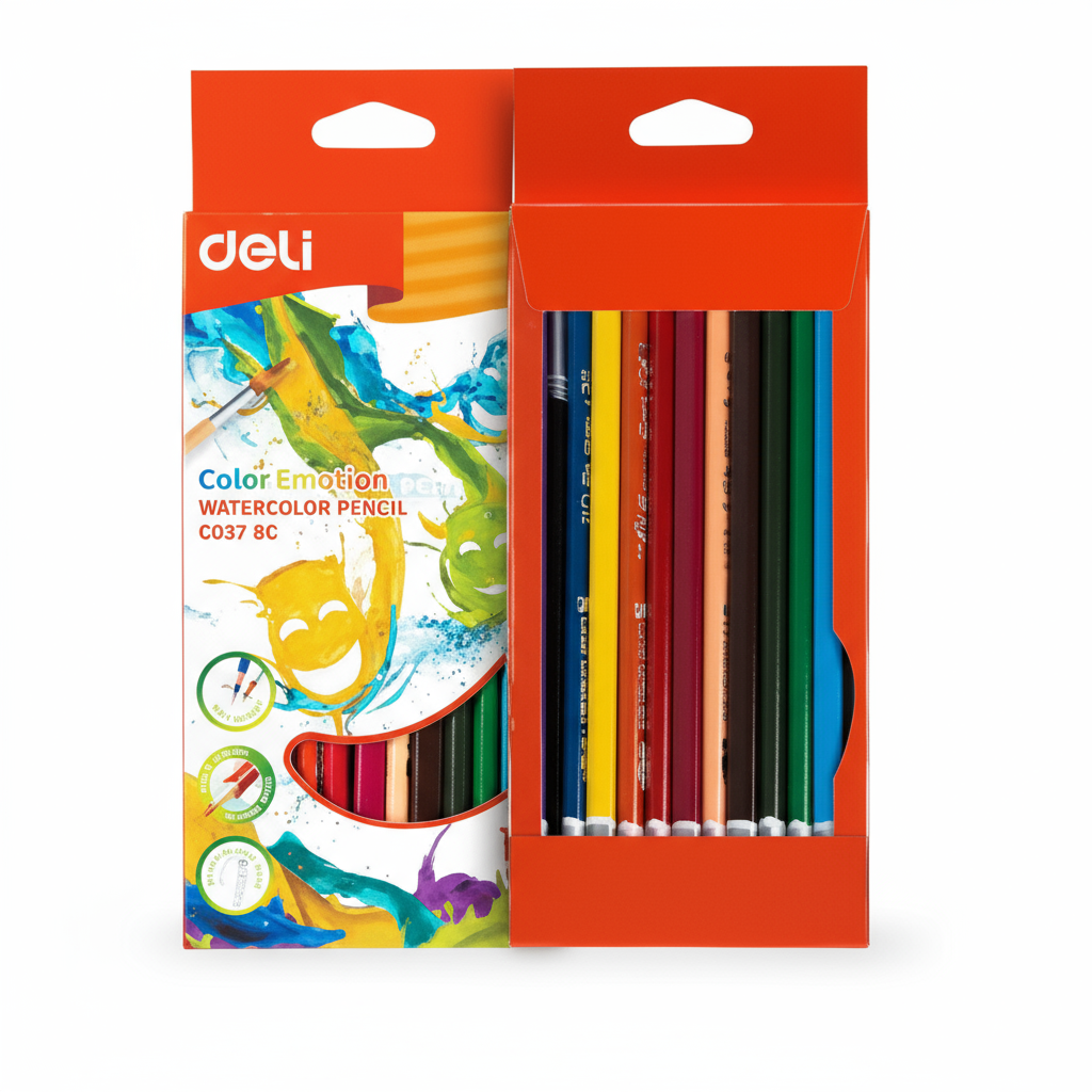 CRAYONS DE COULEUR DELI COLORUN 12 REF C007 00