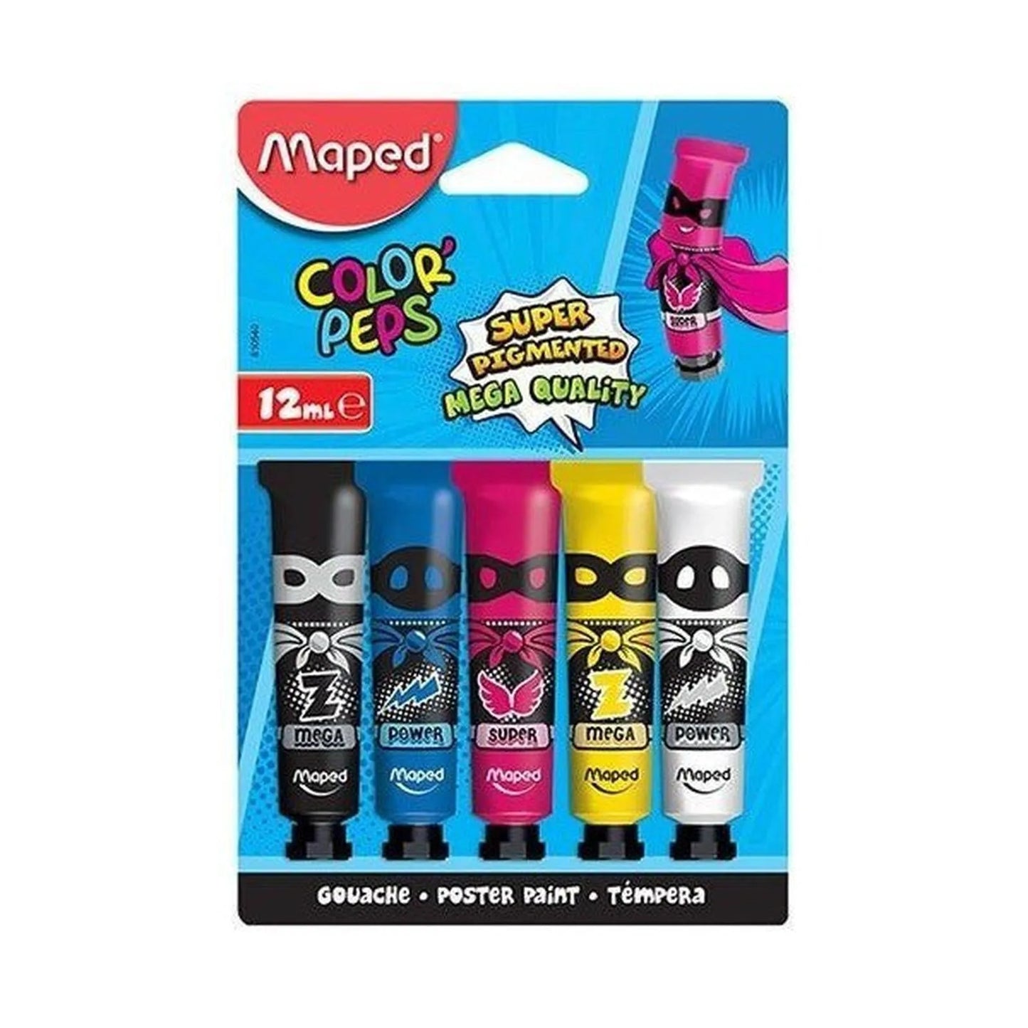 GOUACHE TUBE MAPED DE 5*12ML REF 810540
