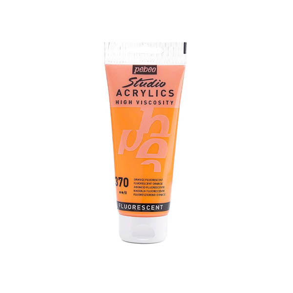 GOUACHE ACRYLIQUE PEBEO 100ML FLUO ORANGE