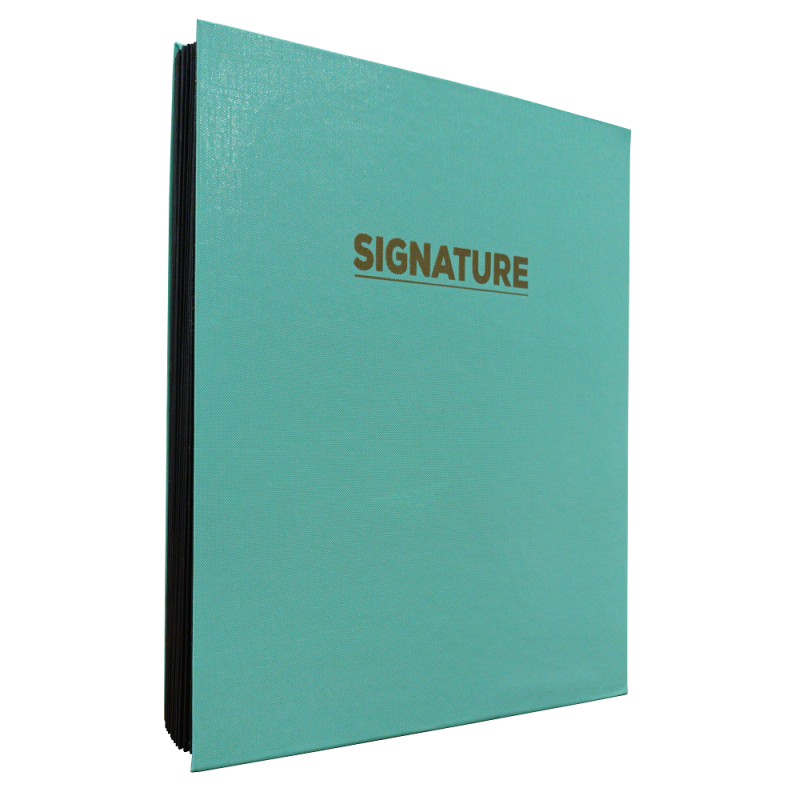 PARAPHEUR SIGNATURE PURPLE 24 VOLETS VERT PASTEL