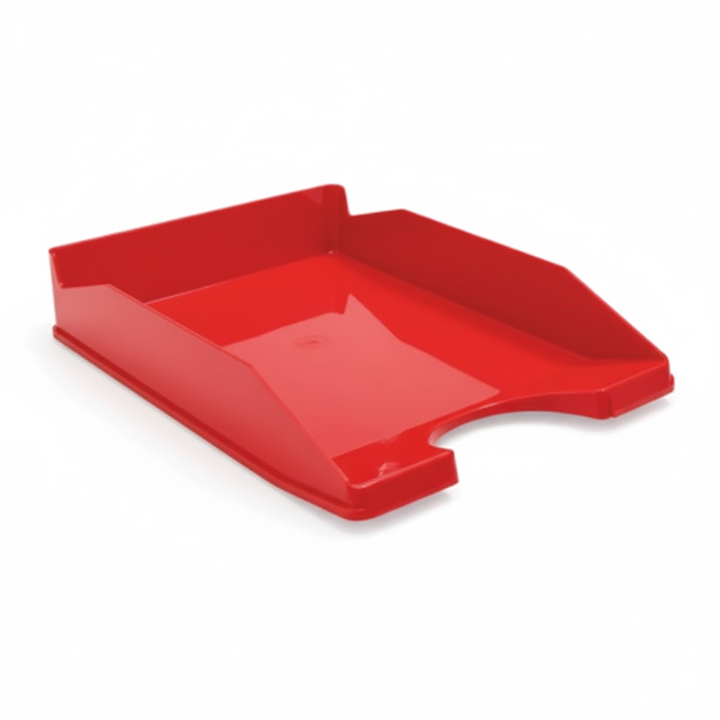 CORBEILLE A COURRIER FAIBO OPAQUE ROUGE