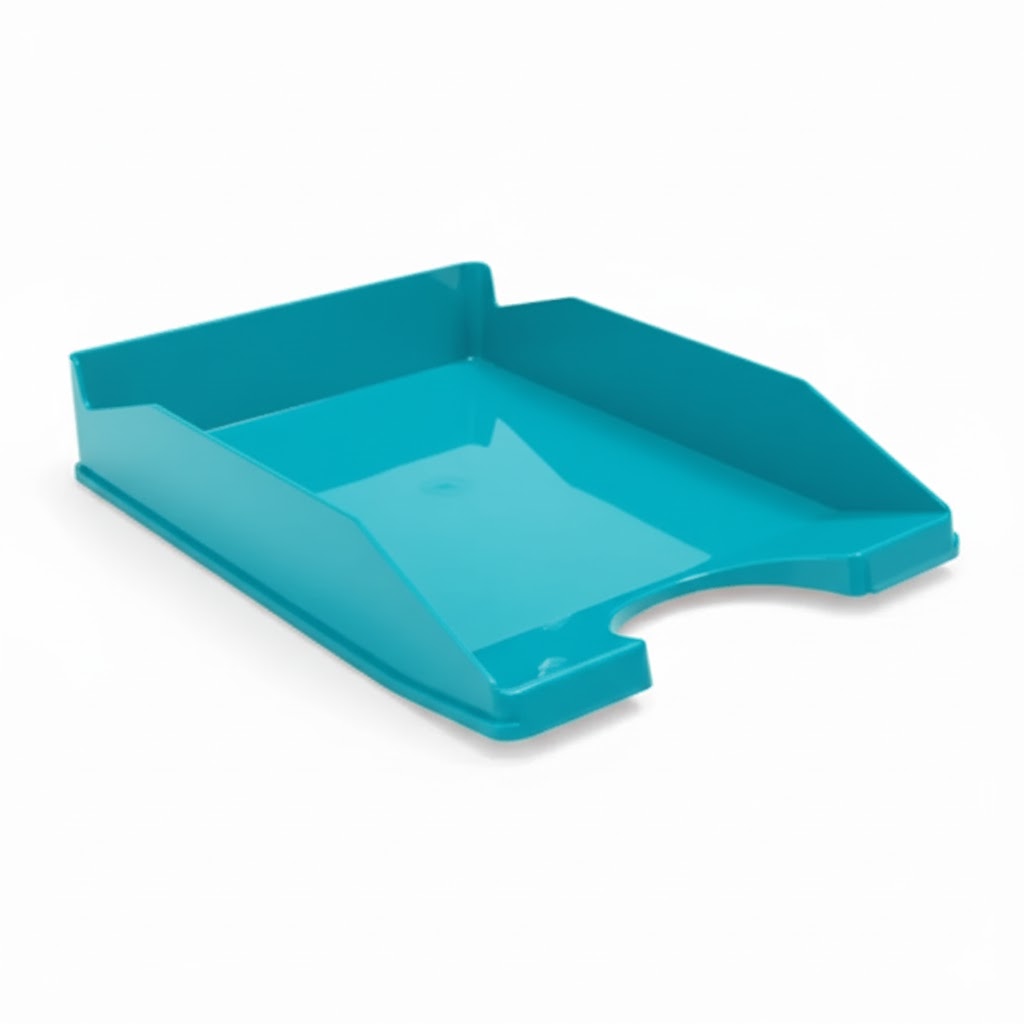 CORBEILLE A COURRIER FAIBO OPAQUE BLEU TURQ