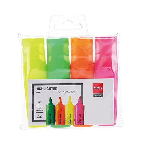 MARQUEUR FLUORESCENT DELI POCH DE 4 REF S622