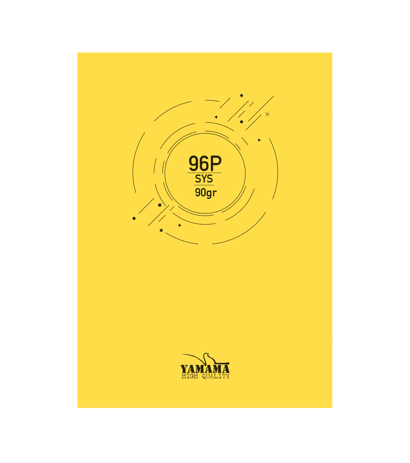 CAHIER PIQURE 24*32 10/10 96P YAMAMA CP BMV 90G JAUNE