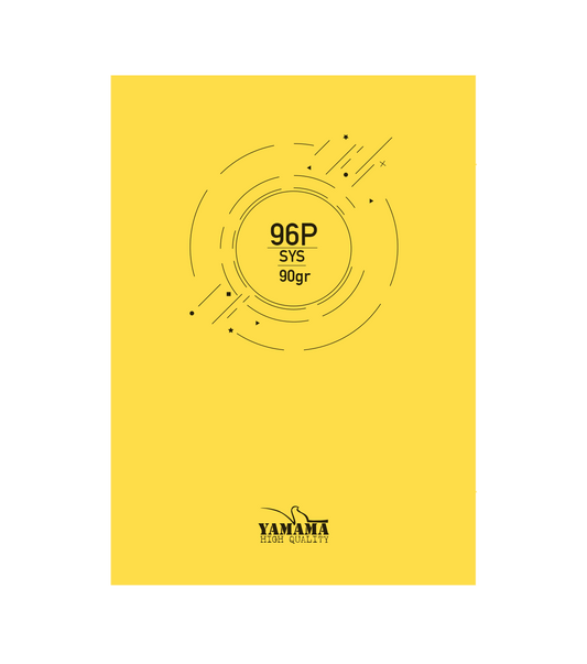CAHIER PIQURE 24*32 10/10 96P YAMAMA CP BMV 90G JAUNE