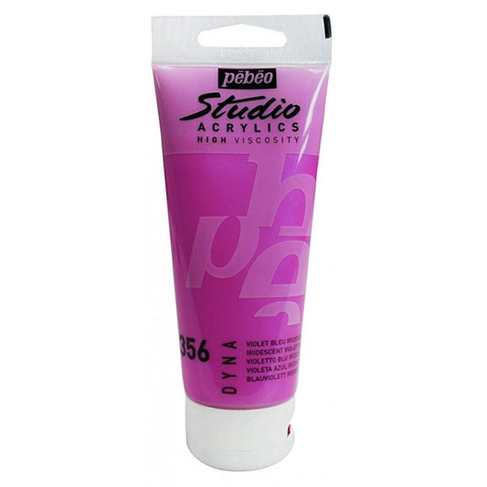 GOUACHE ACRYLIQUE PEBEO 100ML VIOLET BLEU IRIDESCENT