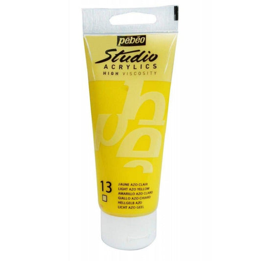GOUACHE ACRYLIQUE PEBEO 100ML JAUNE AZO CLAIR