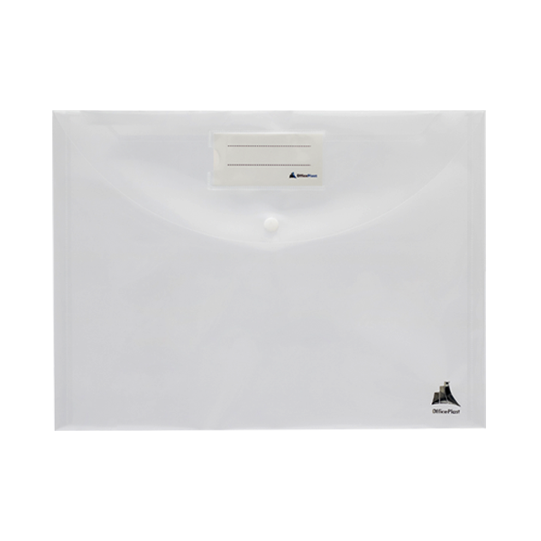 CHEMISE A BOUTON OFFICEPLAST A4 INCOLORE