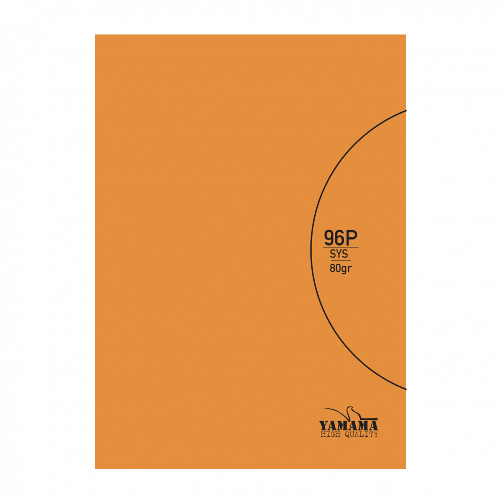 CAHIER PIQURE 24*32 10/10 96P YAMAMA CP BMV 80G ORANGE