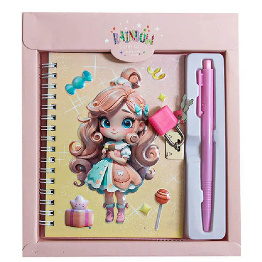 CAHIER DE SOUVENIR AVEC CADENAS CODE REF 64606-A