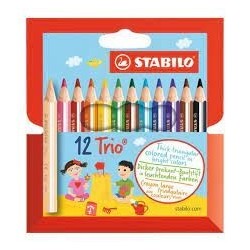 CRAYONS DE COULEUR STABILO TRIO 12/9 REF 205/12-0