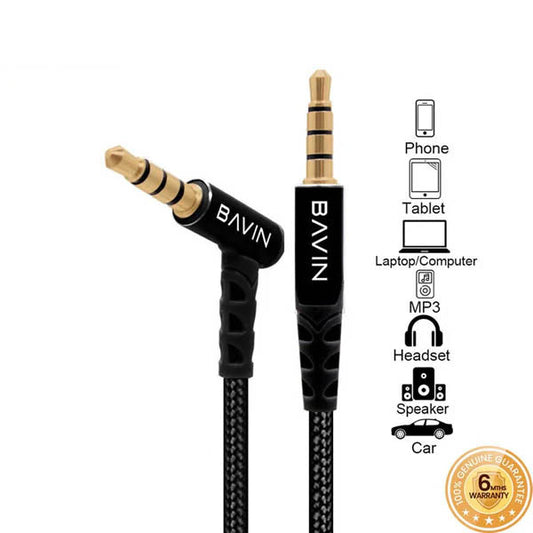 CABLE AUDIO 3.5*3.5MM BAVIN  REF AUX-06