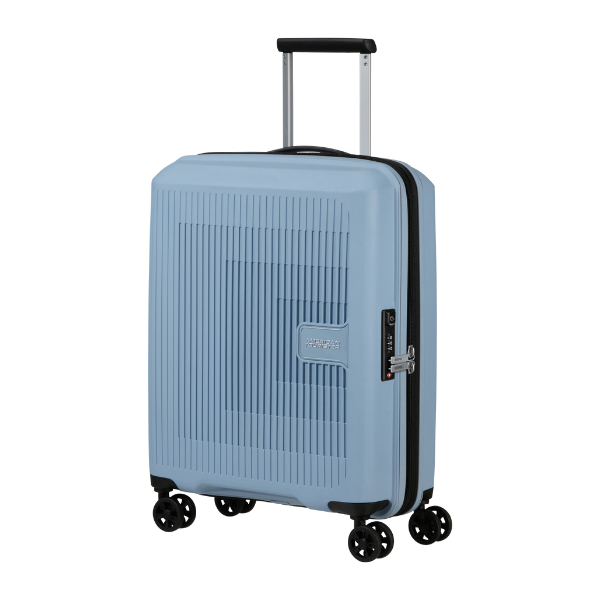 LUGGAGE AMERICAN TOURISTER AEROSTEP-ICE BLUE 55cm