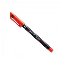 MARQUEUR PERMANENT STABILO OHP F ROUGE