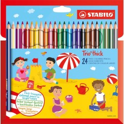 CRAYONS DE COULEUR STABILO SWANO 24/18 REF 1924/77-01