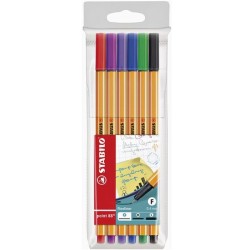 STYLO POINT FINE STABILO POINT 88 POCH DE 6 88/6