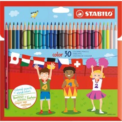 CRAYONS DE COULEUR STABILO SWANO 30/18 REF 1930/77-01