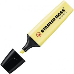 MARQUEUR FLUORESCENT STABILO BOSS PASTEL JAUNE