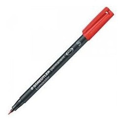 MARQUEUR PERMANENT STAEDTLER LUMOCOLOR S ROUGE 313