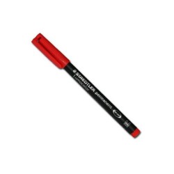 MARQUEUR PERMANENT STAEDTLER LUMOCOLOR M ROUGE 317